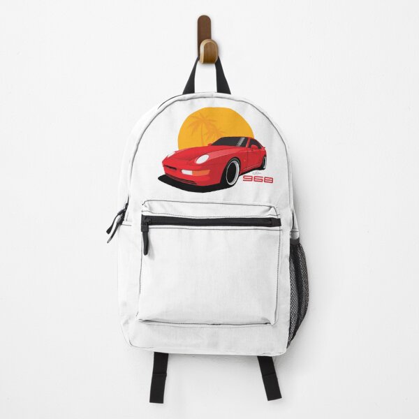 Item preview, Red 968 turbo beach Illustration designed and sold by blackdogshop.