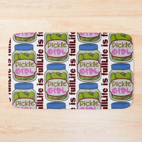 Item preview, Life is Full Pickle Girl Jar Illustration designed and sold by DNC1134.