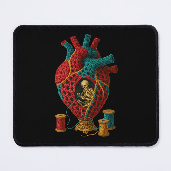 Item preview, Anatomical Heart Spool of Skeleton Sewing Spooky designed and sold by TeeARTHY.