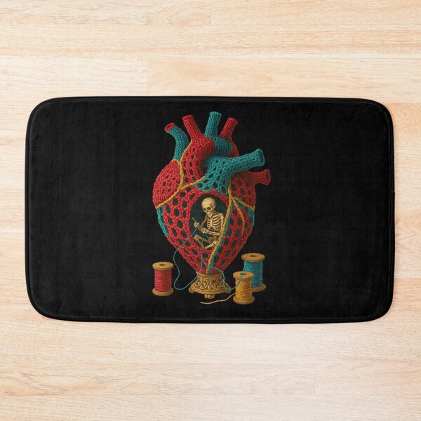 Item preview, Anatomical Heart Spool of Skeleton Sewing Spooky designed and sold by TeeARTHY.