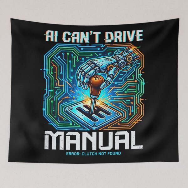 Item preview, AI CAN'T DRIVE Stick designed and sold by lacm2020.