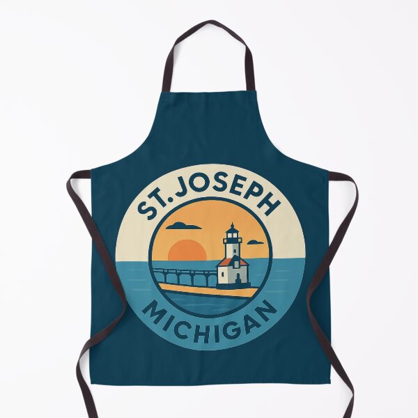 Item preview, St. Joseph Michigan Lighthouse Sunset Badge designed and sold by American Travels.