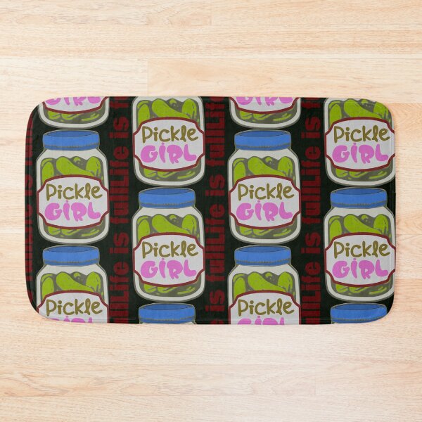 Item preview, Life is Full Pickle Girl Jar Illustration designed and sold by DNC1134.