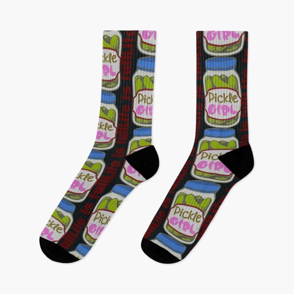 Item preview, Life is Full Pickle Girl Jar Illustration designed and sold by DNC1134.