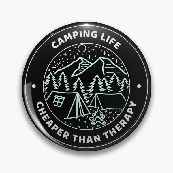 Artikelvorschau, Camping ist billiger als Therapie entworfen und verkauft von Sarcasm4Sale.