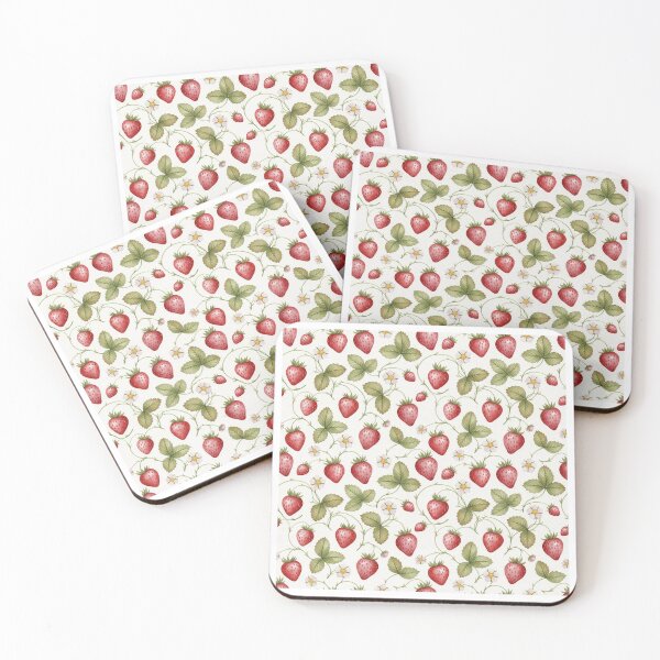Item preview, Watercolor Strawberry Fruit, Leaves and Flowers  designed and sold by silviaol.