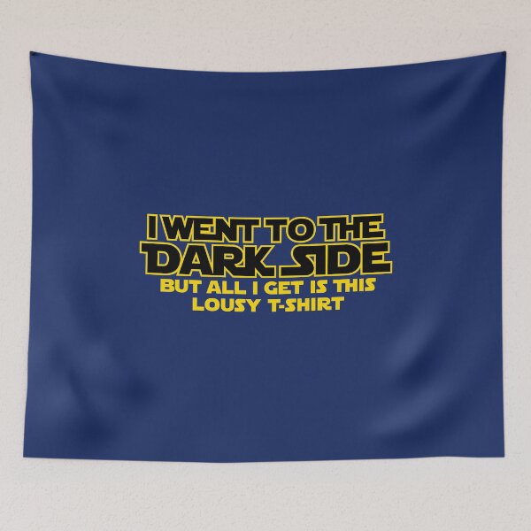 Item preview, I went to the dark side - lousy T-Shirt (yellow black) designed and sold by hard2wear.