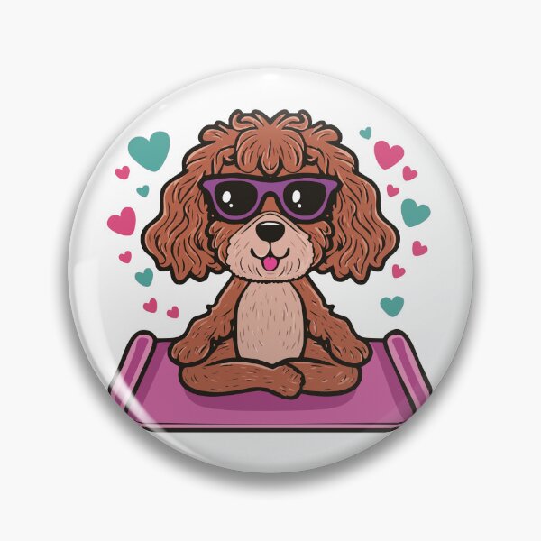 Item preview, Red Doodle Doing Yoga designed and sold by ScribbL-ScrabbL.