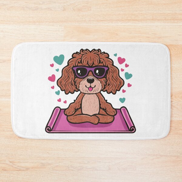Item preview, Red Doodle Doing Yoga designed and sold by ScribbL-ScrabbL.