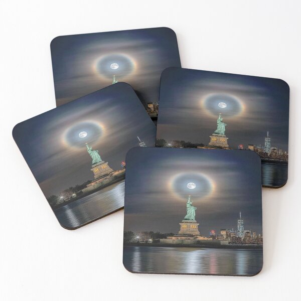 Item preview, Lunar Halo over Lady Liberty designed and sold by JEC Productions.