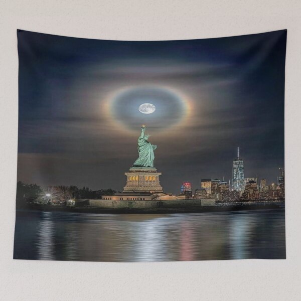 Item preview, Lunar Halo over Lady Liberty designed and sold by JEC Productions.