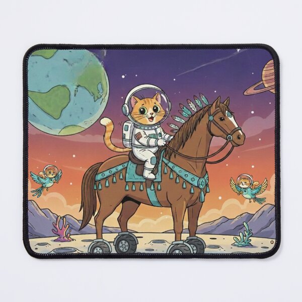 Item preview, MISSION FUR: Astro-Cat and the 4-Wheeled Mechanical Steed designed and sold by JanRizz.