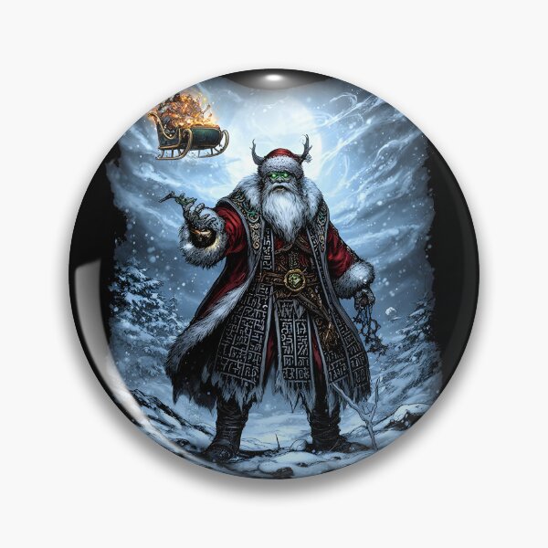 Item preview, zombie christmas Undead Santa Magical Dark Fantasy Christmas Art designed and sold by Uglyandcute.