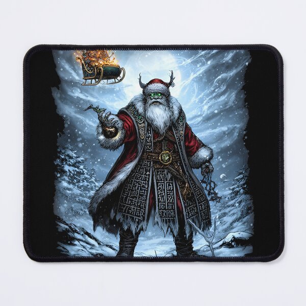 Item preview, zombie christmas Undead Santa Magical Dark Fantasy Christmas Art designed and sold by Uglyandcute.