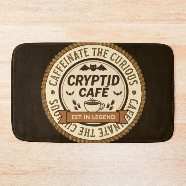 Item preview, Cryptid Cafe logo - Caffeinate the Curious designed and sold by Blaze & Trail Creative.