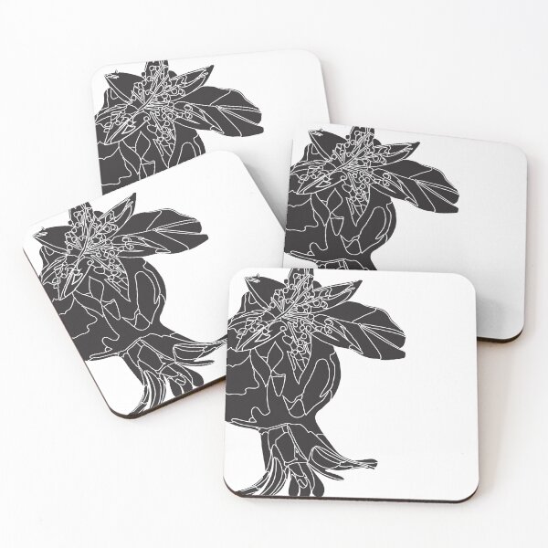 Item preview, Pomegranate Black and White Drawing designed and sold by BoldLineArt.
