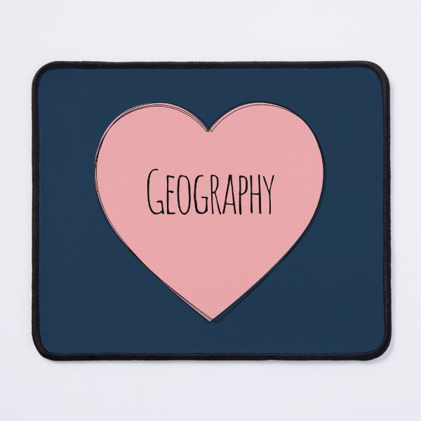 Item preview, I Love Geography Pink Heart designed and sold by MaryAller.
