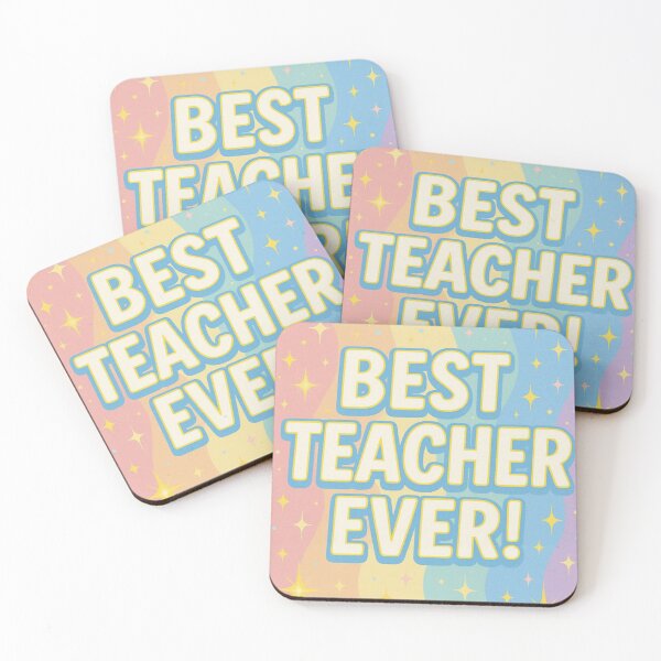 Item preview, Best Teacher Ever Pastel Sparkle End Term Card designed and sold by ArcanePrintsxo.