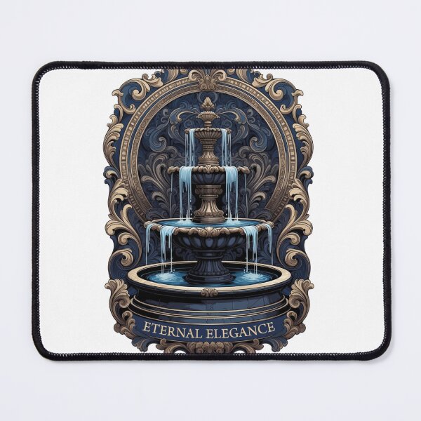 Item preview, Gilded Baroque Fountain T-Shirt, Premium Dark Metal Sculpture Art, Eternal Elegance Graphic designed and sold by YMLux.