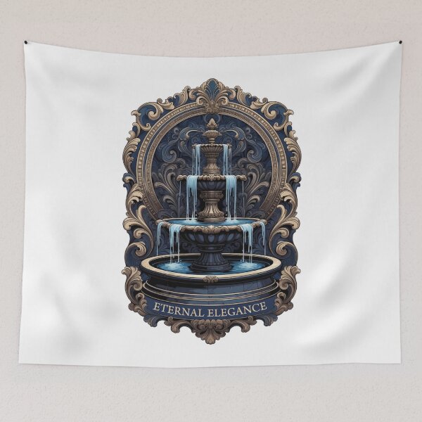 Item preview, Gilded Baroque Fountain T-Shirt, Premium Dark Metal Sculpture Art, Eternal Elegance Graphic designed and sold by YMLux.