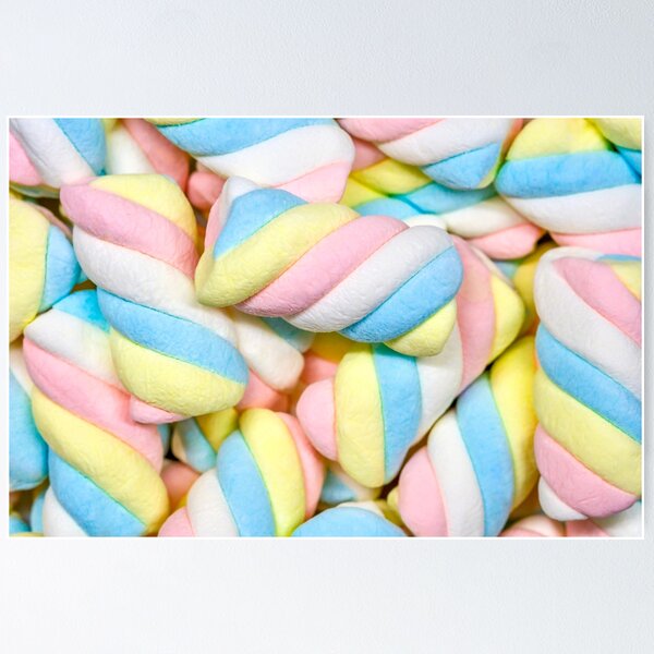 Item preview, Colorful Marshmallow Twists Candy Photograph  designed and sold by patternsoup.
