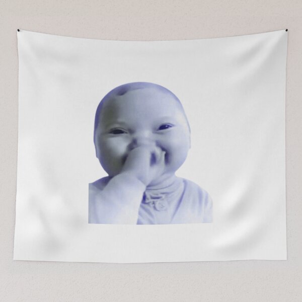 Item preview, AI Baby Holding Laugh Meme designed and sold by klaro45.