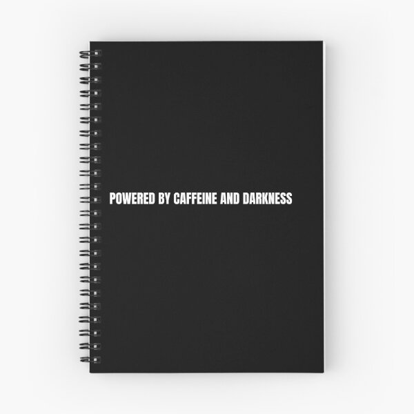 Item preview, Powered By Caffeine And Darkness Night Shift Worker Funny designed and sold by NocturnalNomad.