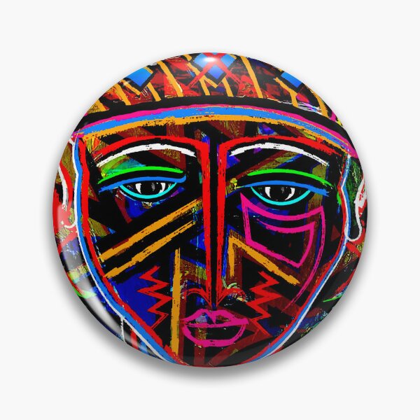 Item preview, Tribal Graffiti Face designed and sold by ViaARTfactory.