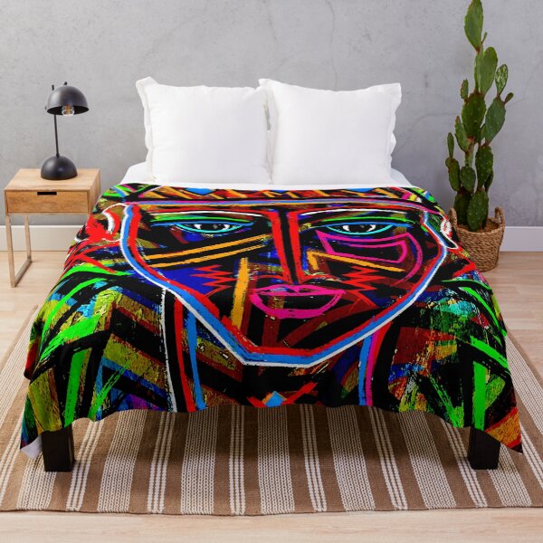Item preview, Tribal Graffiti Face designed and sold by ViaARTfactory.