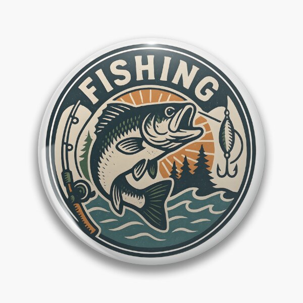 Item preview, Vintage Fishing – Retro Angler Logo designed and sold by Dax Studio.