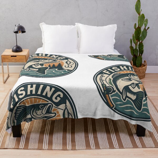 Item preview, Vintage Fishing – Retro Angler Logo designed and sold by Dax Studio.