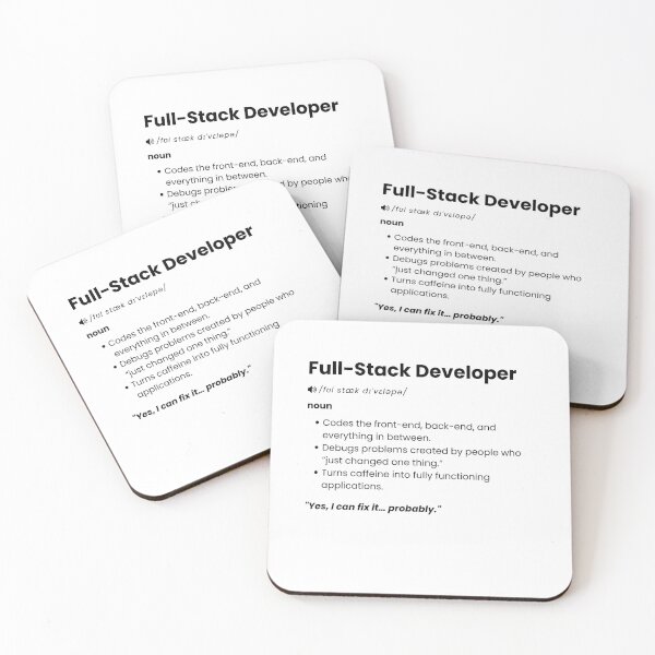 Item preview, Full-Stack Developer Definition | Funny Programmer Gift for Coders designed and sold by Yuli Club.