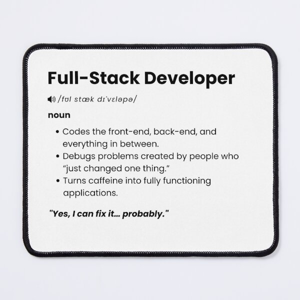 Item preview, Full-Stack Developer Definition | Funny Programmer Gift for Coders designed and sold by Yuli Club.