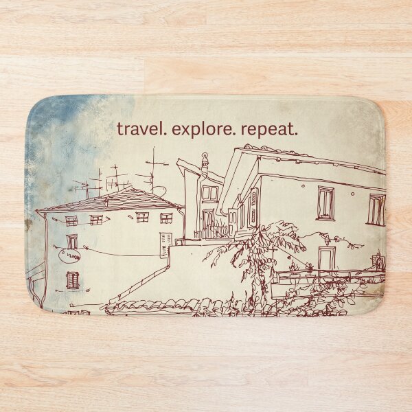 Item preview, travel. explore. repeat. Nice, France with antique background designed and sold by CHASAcreative.
