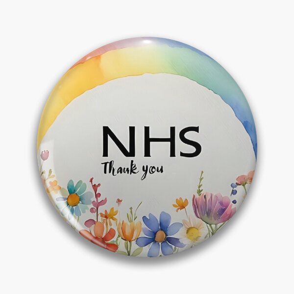 Item preview, Rainbow Floral NHS Thank You Card Appreciation Gift designed and sold by ArcanePrintsxo.