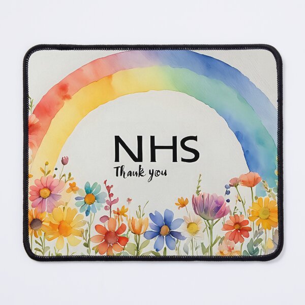 Item preview, Rainbow Floral NHS Thank You Card Appreciation Gift designed and sold by ArcanePrintsxo.
