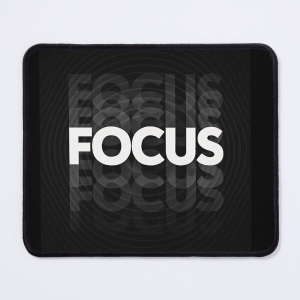 Item preview, FOCUS Minimal Typography Gift – Anti-Procrastination Work/Study Design designed and sold by POD DYNASTY | Original Print On Demand T-Shirt Graphics.