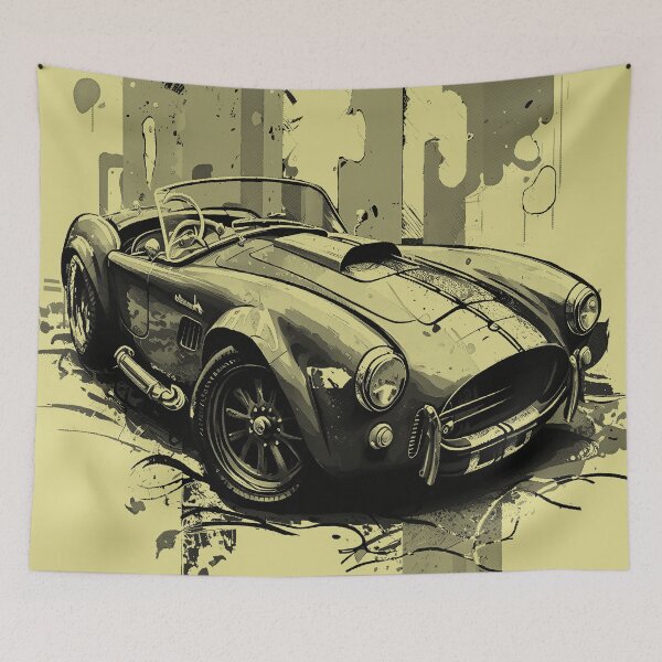 Item preview, Shelby Cobra (1962-1967) - Black and white style designed and sold by MVDigitalArt.