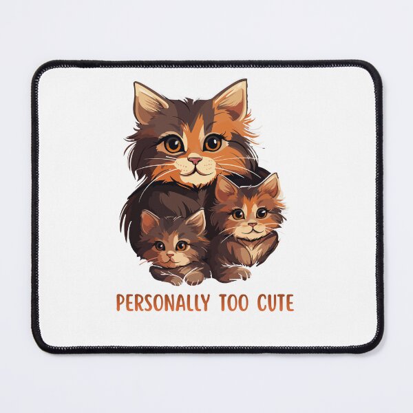 Item preview, Personally Too Cute – Adorable Kitten Family Illustration designed and sold by PrintoraSpirit.
