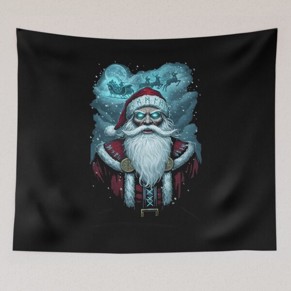Item preview, zombie christmas Undead Santa Magical Dark Fantasy Christmas Art designed and sold by Uglyandcute.
