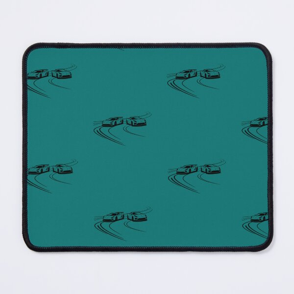 Item preview, Two race cars speeding through a sharp curve on a racetrack_10_side view designed and sold by Aariq.