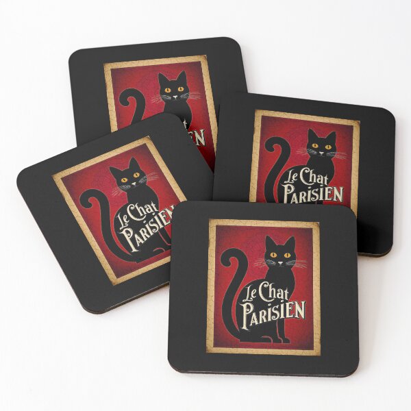 Item preview,  Le Chat Parisien — Vintage French Black Cat Poster designed and sold by FrancophileFun.