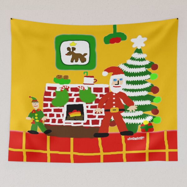 Item preview, HI54WINT Santa's Lodge designed and sold by ZaryaParx.