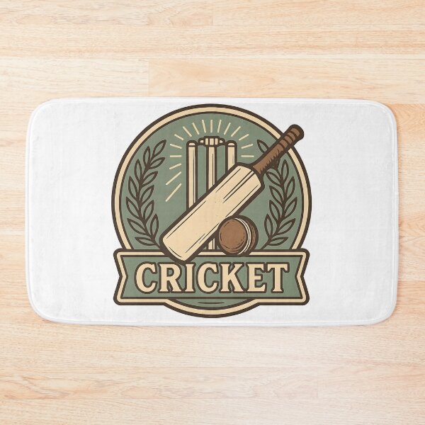 Item preview, Vintage Cricket – Retro Bat & Ball Logo designed and sold by Dax Studio.