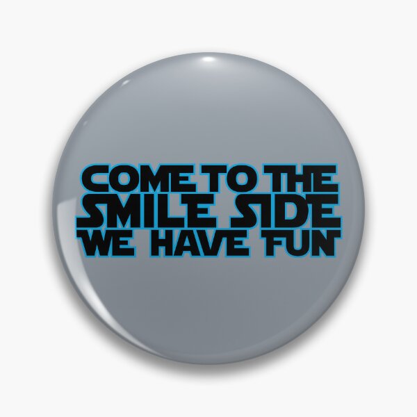 Item preview, Come to the smile side we have fun (blue black) designed and sold by hard2wear.