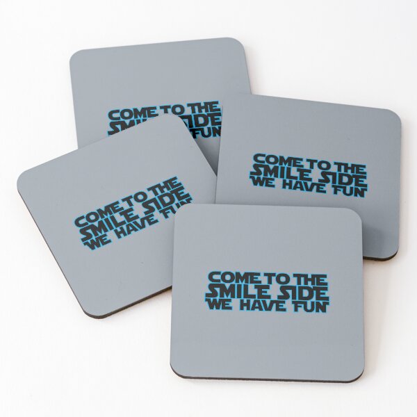 Item preview, Come to the smile side we have fun (blue black) designed and sold by hard2wear.