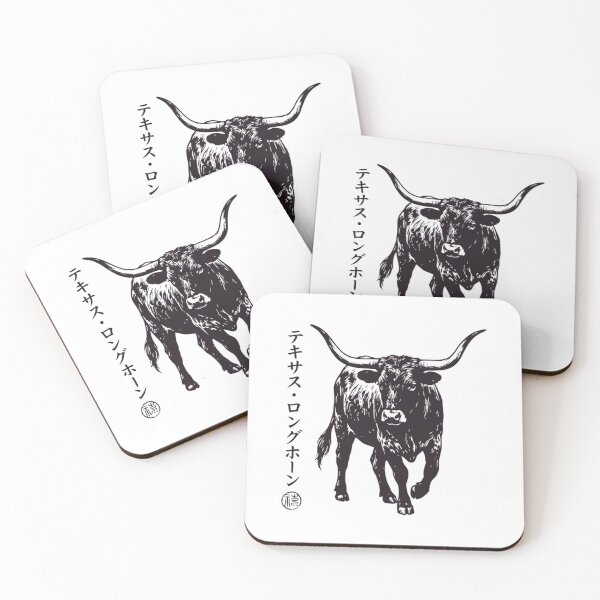 Item preview, Vintage Japanese Texas Longhorn - Western Cowboy Sumi-e Art designed and sold by Mason-Pride.