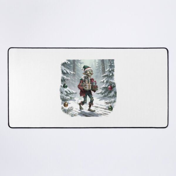Item preview, zombie christmas Cute Christmas Zombie Carrying Gifts Holiday Art designed and sold by Uglyandcute.