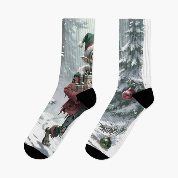 Item preview, zombie christmas Cute Christmas Zombie Carrying Gifts Holiday Art designed and sold by Uglyandcute.