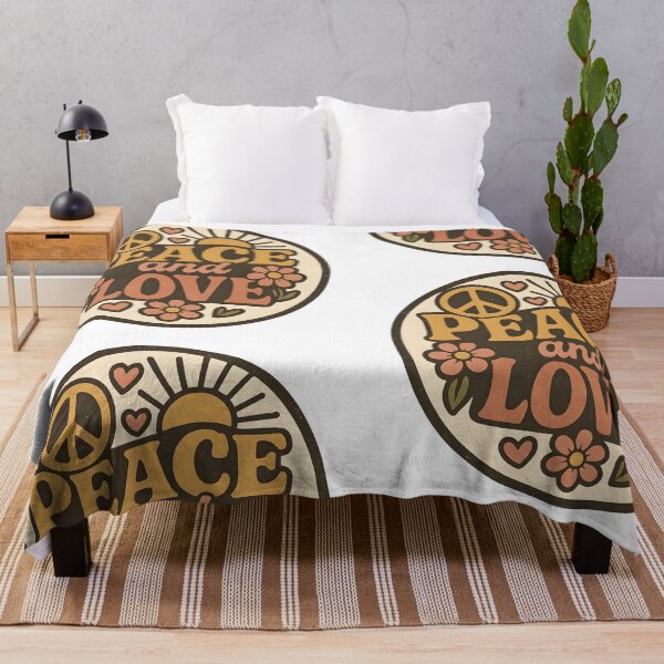 Item preview, Vintage Peace and Love – Retro Hippie Logo designed and sold by Dax Studio.